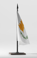 CYPRUS National Colors, CYPRIOT National Flag (3D Render)
