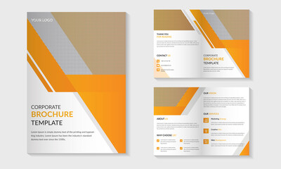 Corporate bifold brochure template
