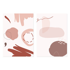 Simple vector decorative geometric elements. Cartoon trendy set, modern design. Contemporary set of cards doodle illustration with hand drawn various shapes.