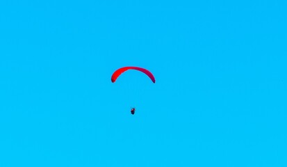 Paraglider in the Air Skydiving 