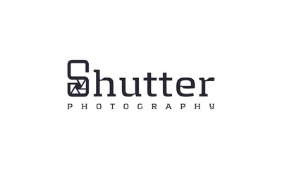 Creative and professional shutter photography for technology and camera logo design vector editable 