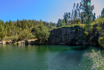 Fototapeta na wymiar Canteras de Deuco (Deuco quarry) in Araucania Region, southern Chile
