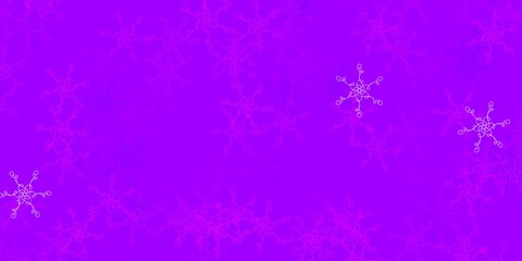 Light Purple vector pattern with curved lines.