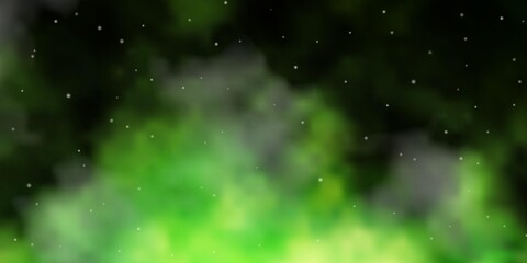 Light Green, Yellow vector texture with beautiful stars. Decorative illustration with stars on abstract template. Theme for cell phones.