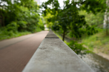 railings in park 