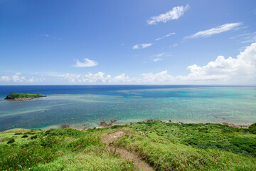Fototapeta na wymiar The northern seascape of Ishigaki Island Okinawa