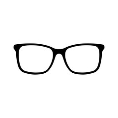 glasses icon vector, eyeglasses symbol. accessory pictogram, flat vector sign isolated on white background