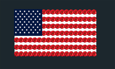 Best Poppy Ever American Flag USA Flag