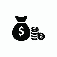 cash icon vector