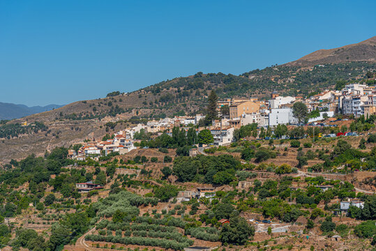 Cityscape of Spanish town Lanjaron