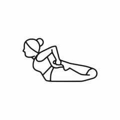 Vector illustration featuring a set of Yoga Pose icons