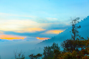Fototapeta premium Kawah Ijen Crater Java Indonesia Sunrise