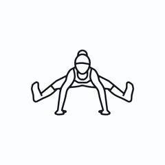 Vector illustration featuring a set of Yoga Pose icons