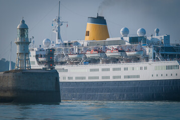 cruise ship in port