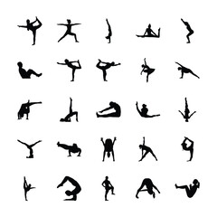 
Exercise Glyph Vector Icons
