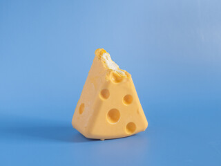 white chocolate cream cheese in colorful background.