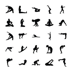
Physical Activity and Yoga Pictogram 
