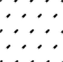Vector seamless pattern with bugs