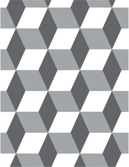 Vector cubes seamless pattern