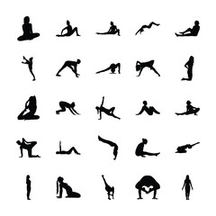 
Gym Exercises Vector Icons
