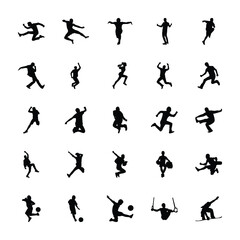 
Olympic Games Silhouettes Vectors Set
