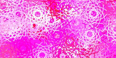 Light Pink vector backdrop with chaotic shapes.