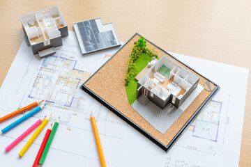 住宅設計イメージ　間取り図　住宅図面