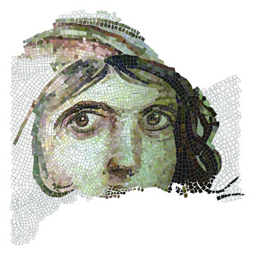 zeugma, girl, art, vector, illustration, woman, face, portrait, people,