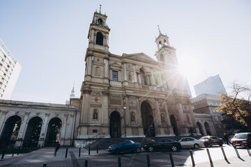 Fototapeta premium Old church wide angle lens