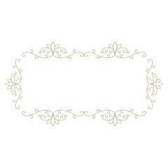 decorative frame with floral elements