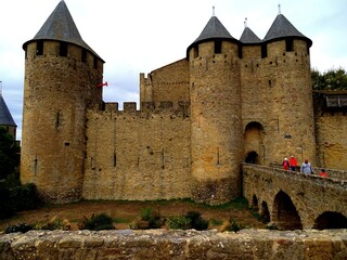 Europe, France, Occitanie, Aude, fortified city of Carcassonne