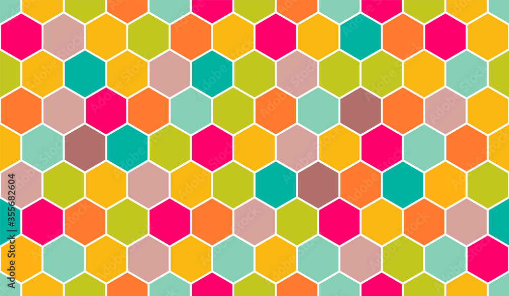 Aufkleber honeycomb vector pattern for design textiles and backgrounds