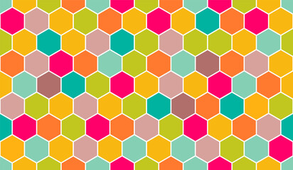 honeycomb vector pattern for design textiles and backgrounds