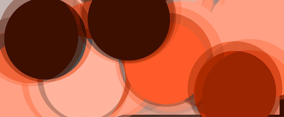 abstract orange round background 