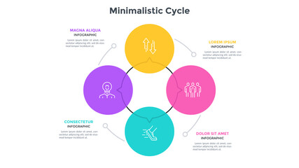 Naklejka premium Modern Infographic Template