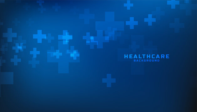 blue healthcare and medical background with plus sign