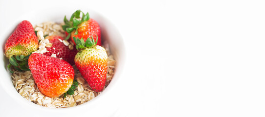 Hermosas y deliciosas fresas, comida para cuidarse