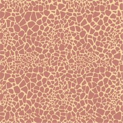 Giraffe skin seamless vector pattern 