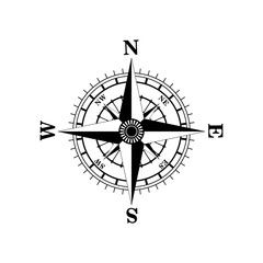 Compass Icon Design Vector Template	