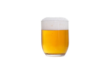 Beer glass with foam