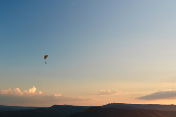 Sunset Paragliding beautiful sky