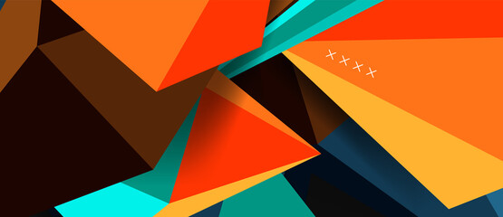 Trendy simple triangle abstract background, dynamic motion concept. Vector Illustration For Wallpaper, Banner, Background, Card, Book Illustration, landing page