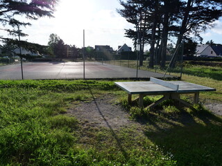 Fototapeta premium Landscape in the west of France in the french city of le Pouliguen. may 2020, Atlantic ocean.