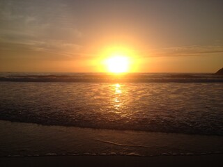 Beautiful sunset in Mirleft