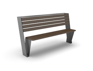 3d image of park Curved bench 00001.jpg