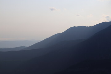 sunrise over the mountains