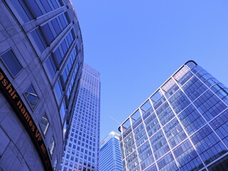Fototapeta na wymiar modern office buildings in london