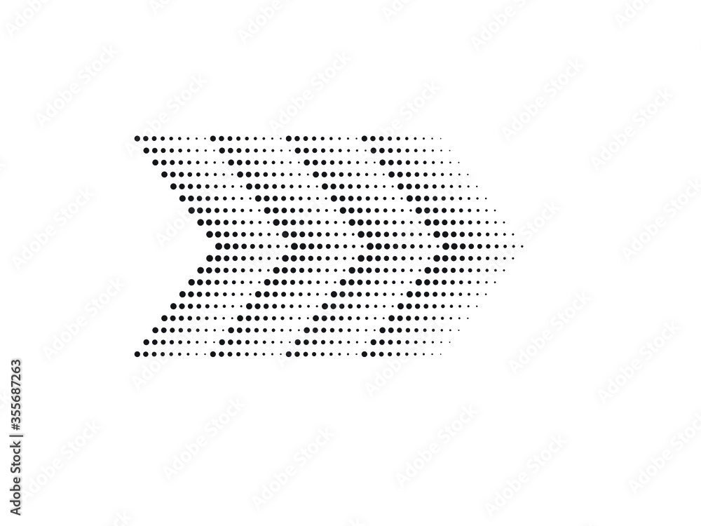 Poster abstract hipster linear halftone dots background . vector design .