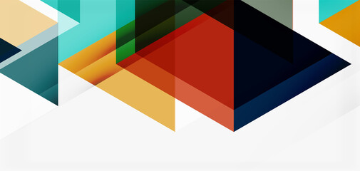 Geometric abstract background, mosaic triangle and hexagon shapes. Trendy abstract layout template for business or technology presentation, internet poster or web brochure cover, wallpaper
