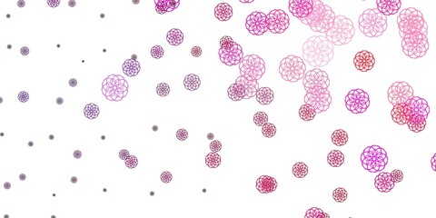 Light Purple, Pink vector background with random forms.